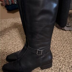 Ralph Lauren Black Heeled Boots